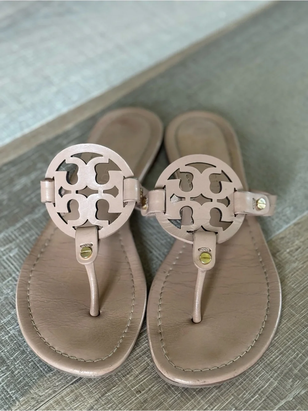 Tory Burch Logo Sandals